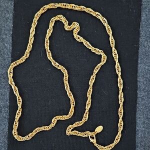 Vintage Erwin Pearl Gold 36" Rope Chain Necklace
